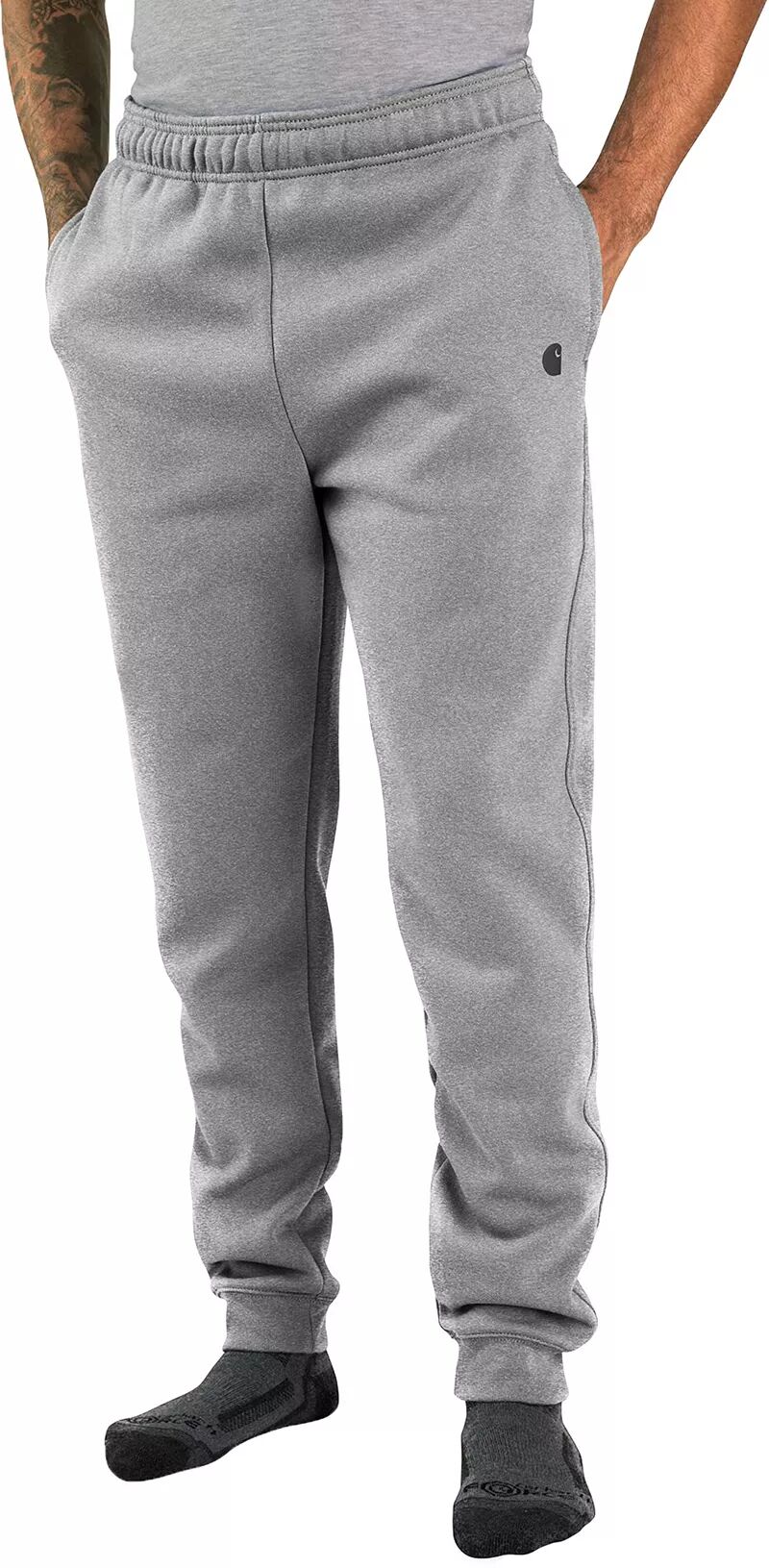 Мужские зауженные спортивные штаны свободного кроя Carhartt среднего веса, серый