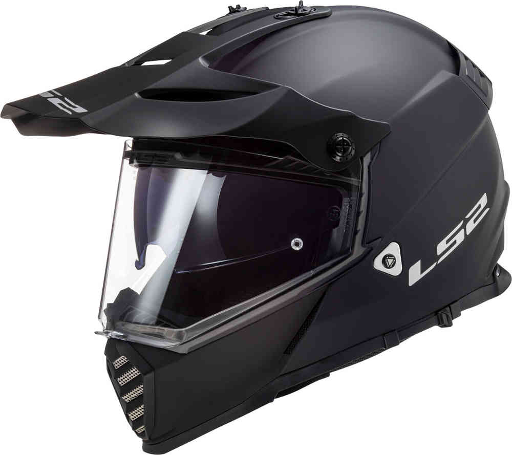 MX436 Шлем для мотокросса Pioneer Evo LS2, черный мэтт цена и фото