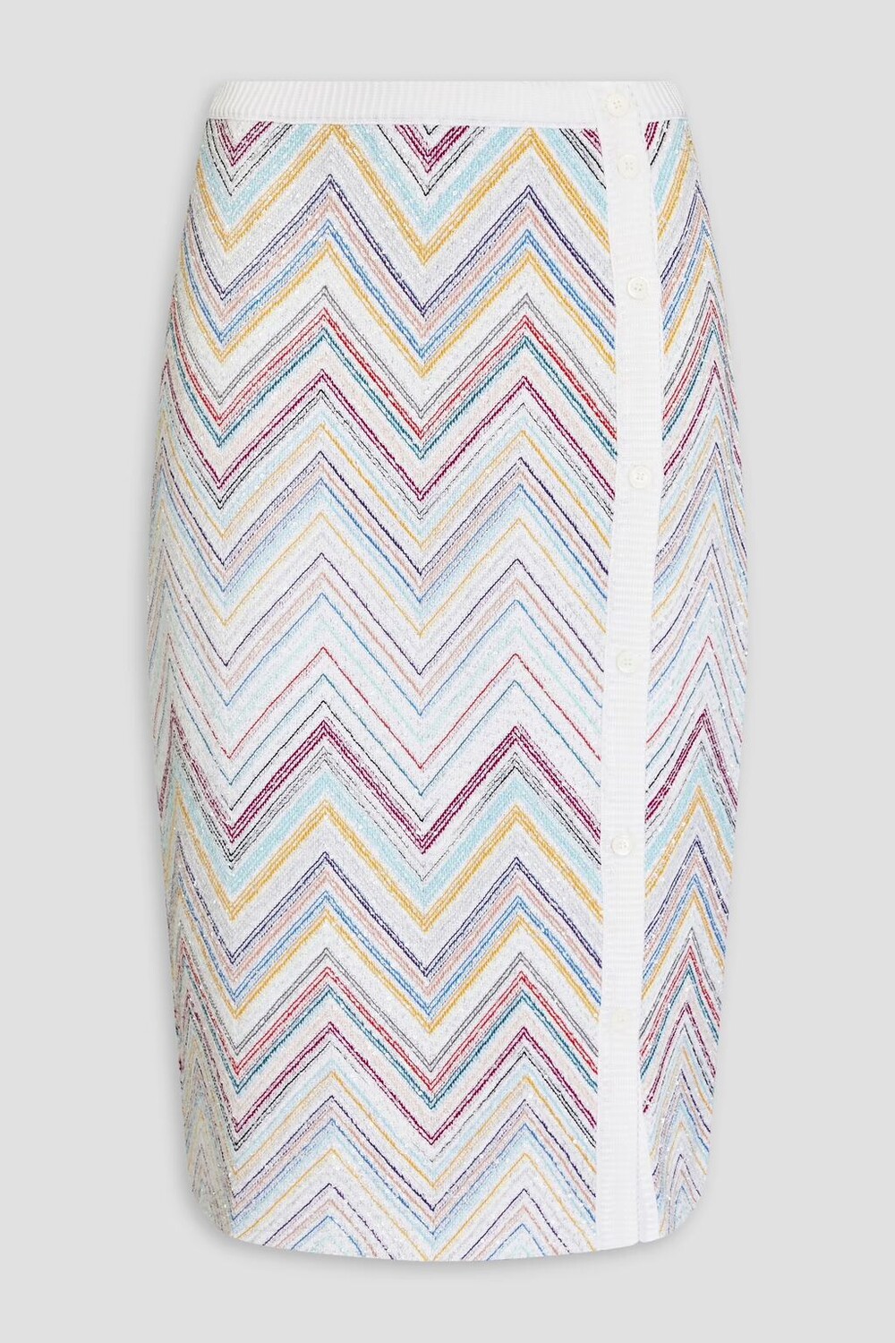 

Юбка крючком с пайетками Missoni, белый