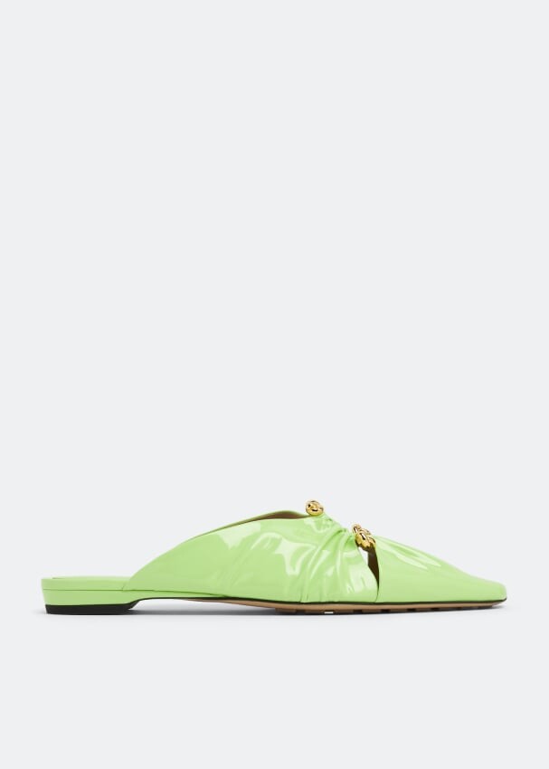 

Мюли Bottega Veneta Bunnie Flat, зеленый