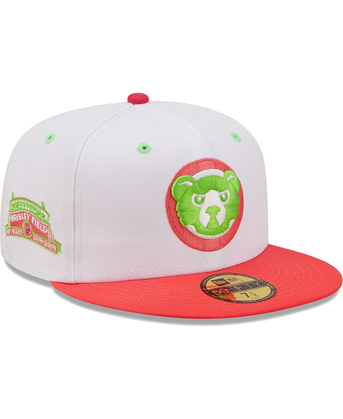 

Мужская белая, коралловая шляпа Chicago Cubs 100 Years At Wrigley Field Strawberry Lolli 59Fifty. New Era