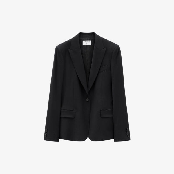 

Однобортный пиджак sasha из эластичной шерсти Filippa K, черный