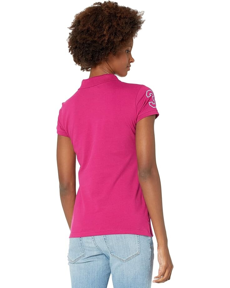 

Поло U.S. POLO ASSN. USPA Solid Polo, цвет Holly Berry