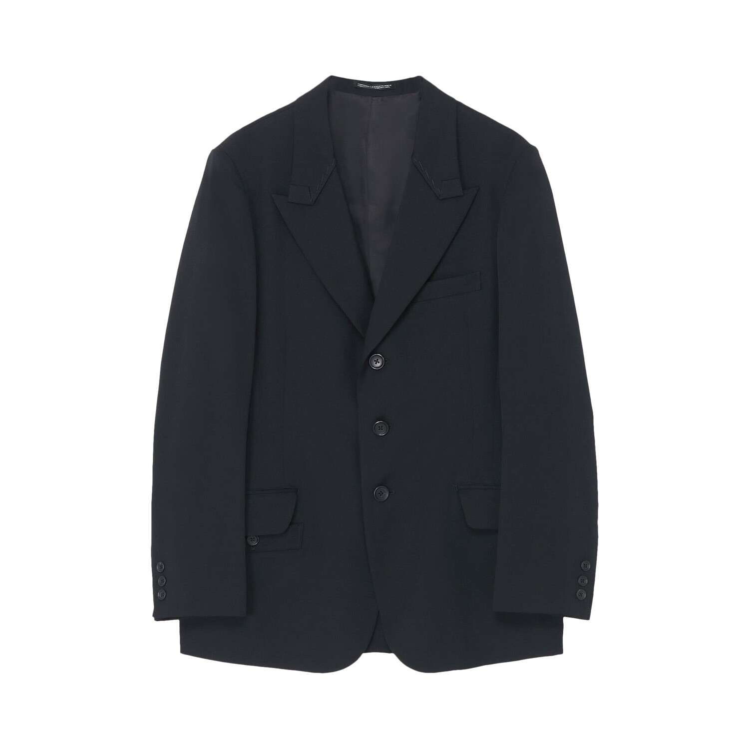 

Yohji Yamamoto Pour Homme Куртка с открытыми лацканами, цвет Черный
