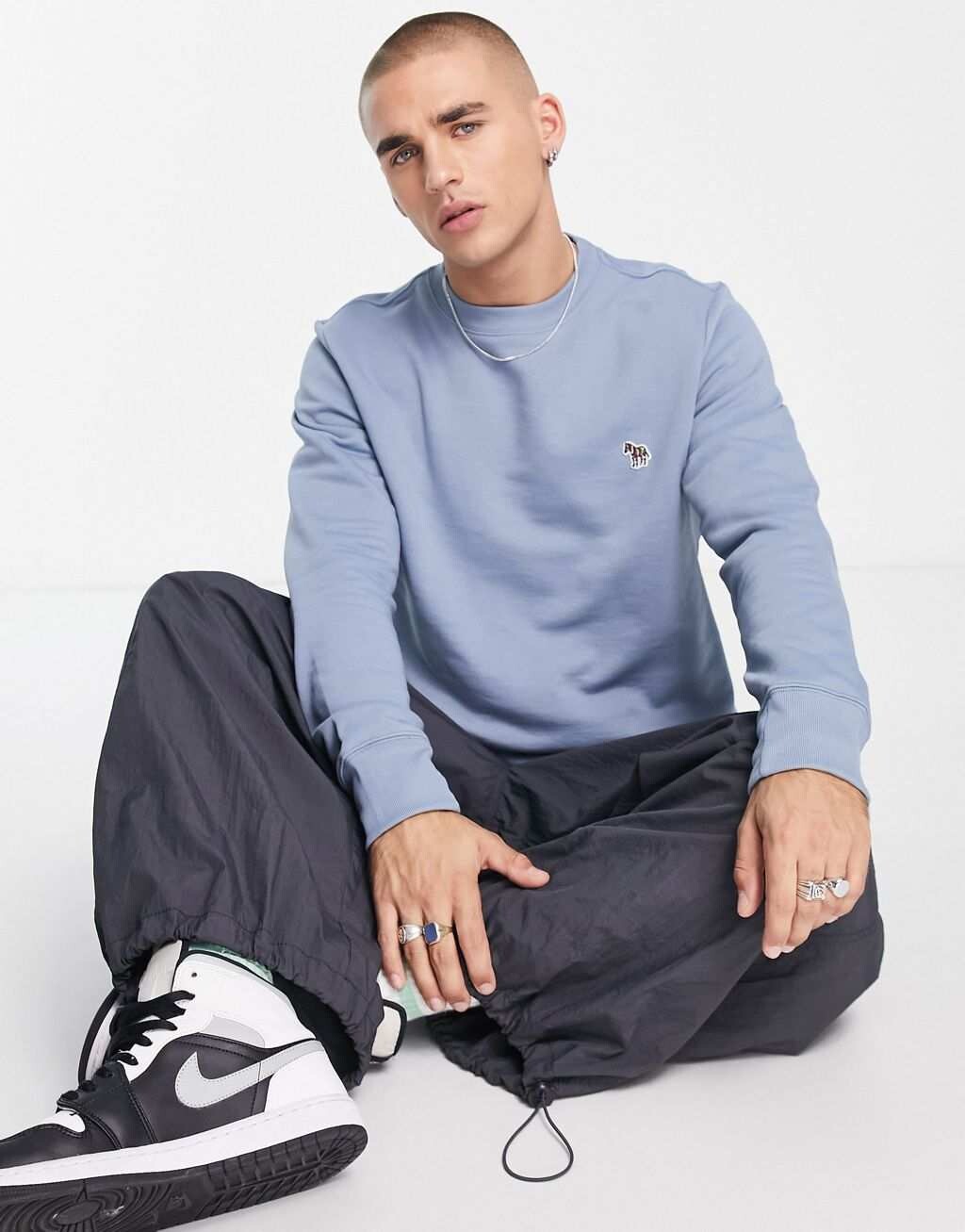 

Синяя толстовка с логотипом обычного кроя PS Paul Smith