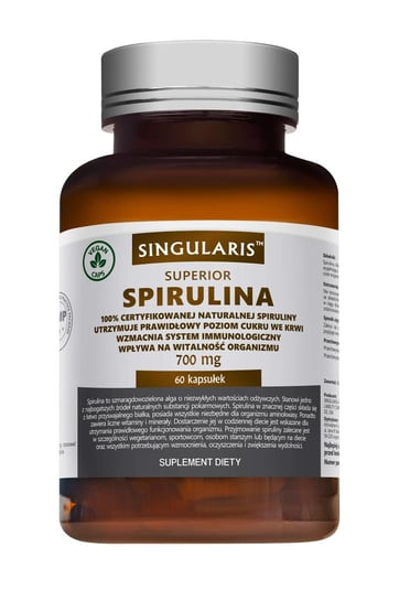 Singularis, Spirulina, пищевая добавка, 60 капсул