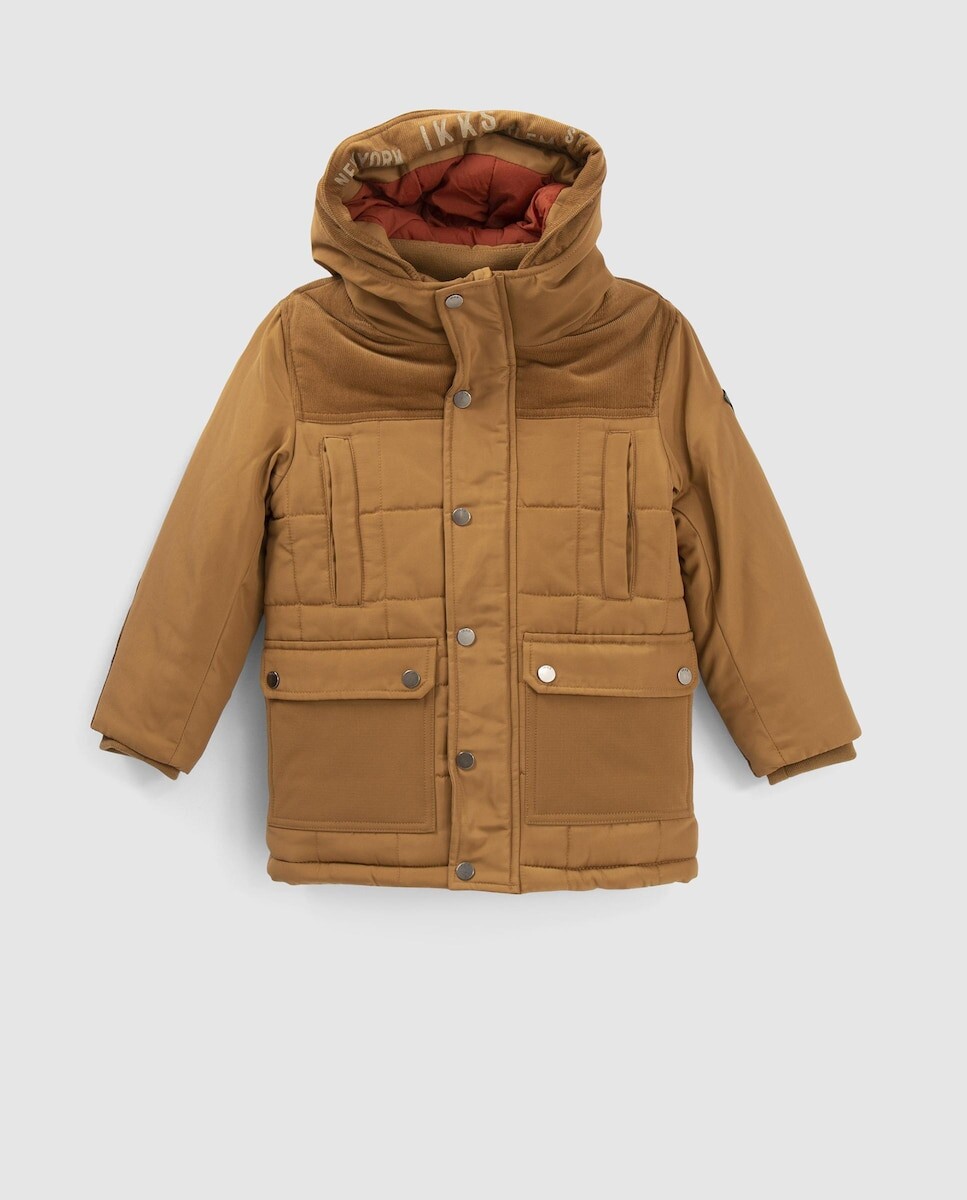 

Парка Camel для мальчика с карманами IKKS, коричневый
