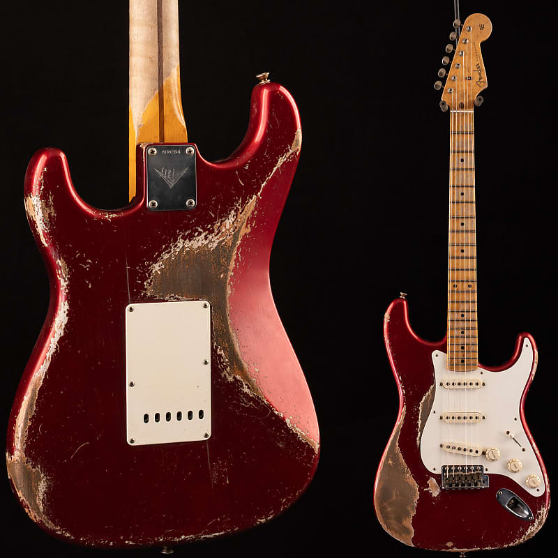 Электрогитара Fender Custom Shop Masterbuilt 1958 Stratocaster Heavy Relic Poison Apple 254
