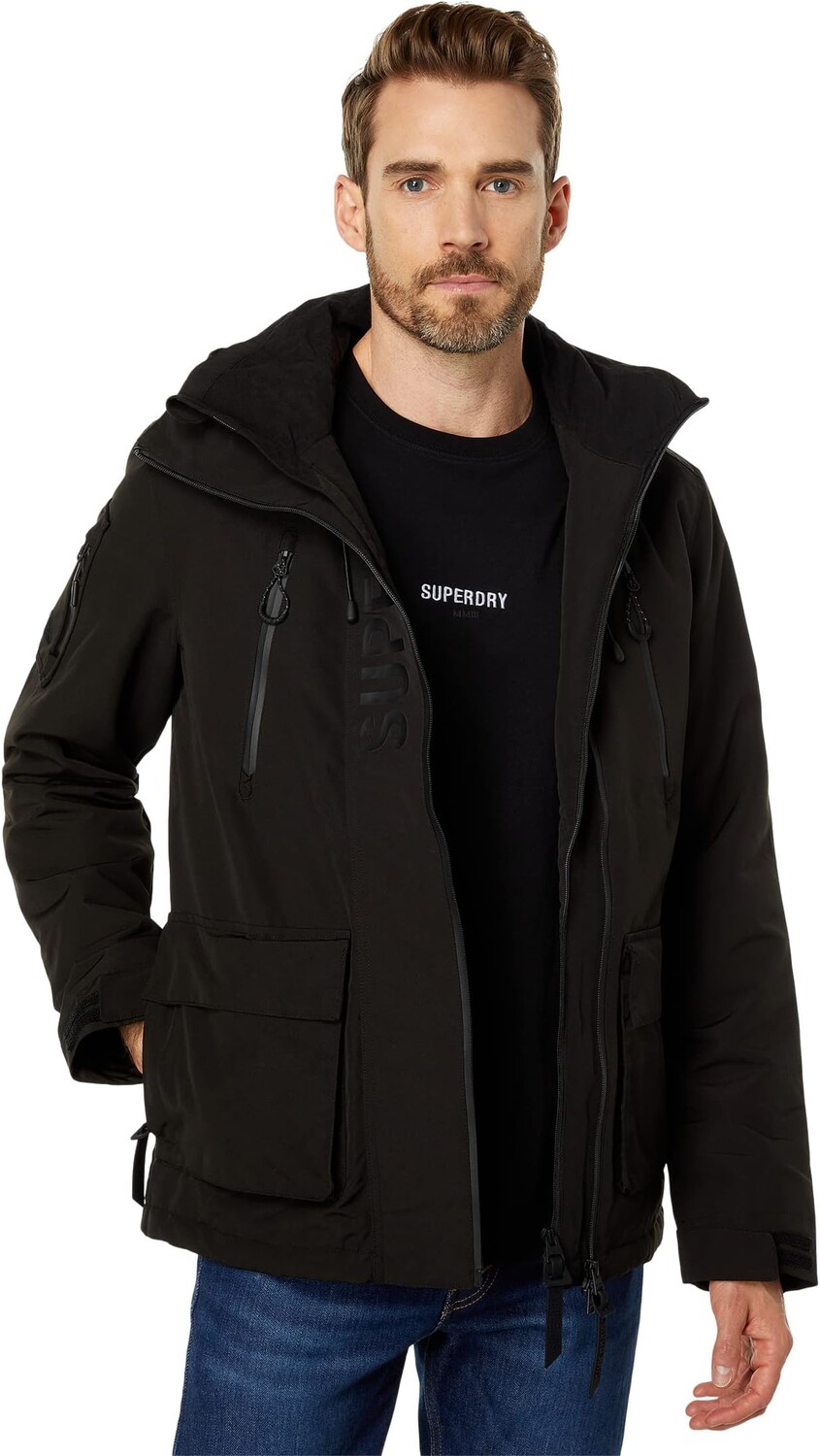 

Куртка Ultimate Windcheater Superdry, цвет Jet Black/Black