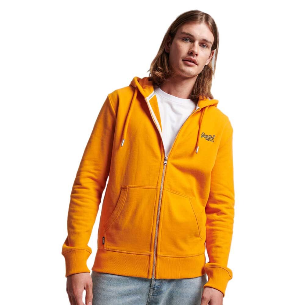 

Толстовка Superdry Vintage Logo Embroidered Full Zip, оранжевый