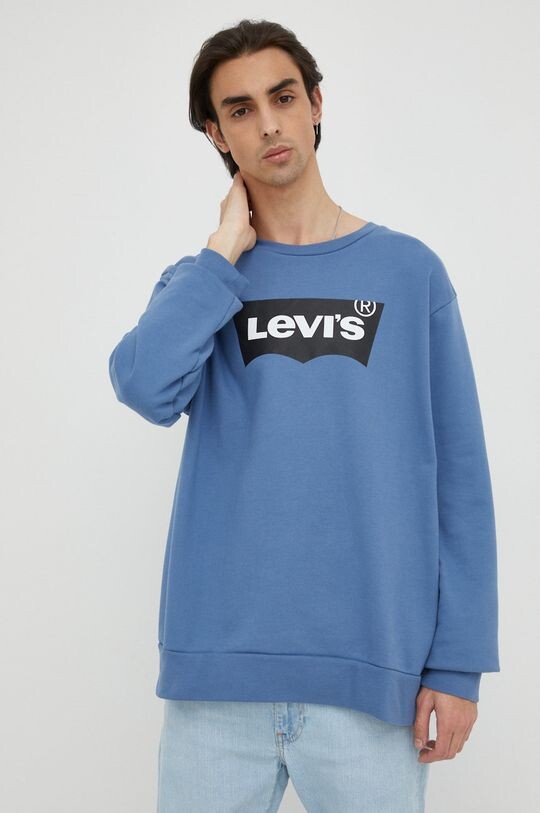 

Хлопковая толстовка Levi's, синий