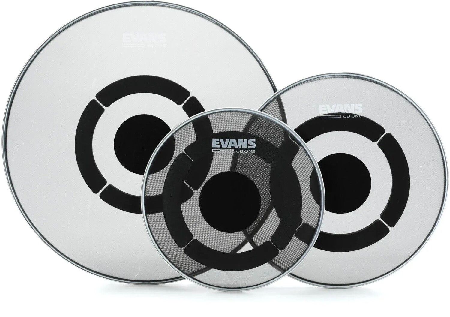 

Набор из трех пластиков Tom Drumhead Evans dB One Low Volume Rock — 10/12/16 дюймов