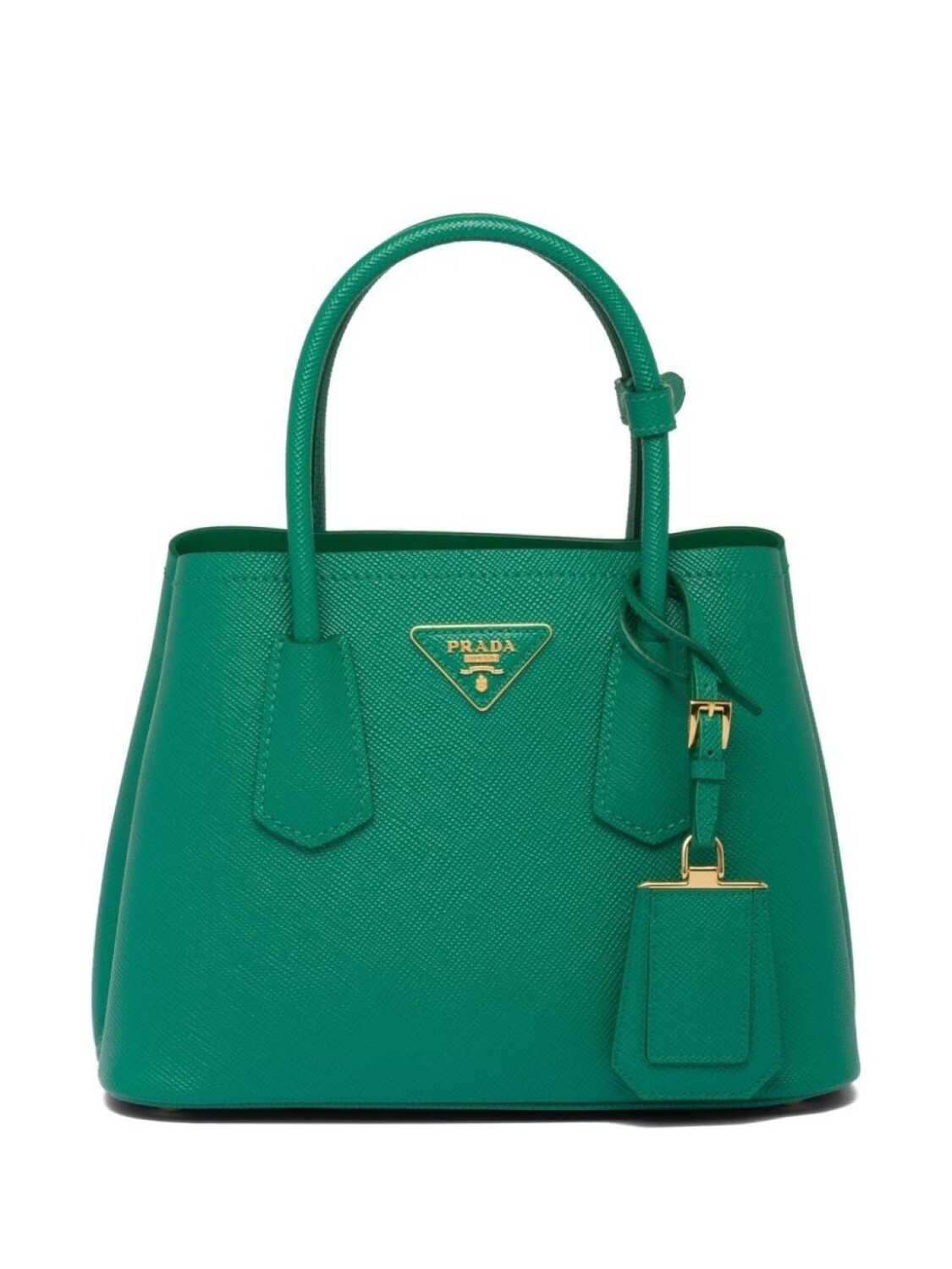 

Prada сумка-тоут Double из сафьяновой кожи, зеленый
