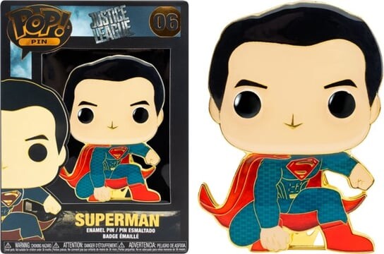 

DC Comics — большая эмалированная булавка № 06 в стиле поп — Супермен Funko