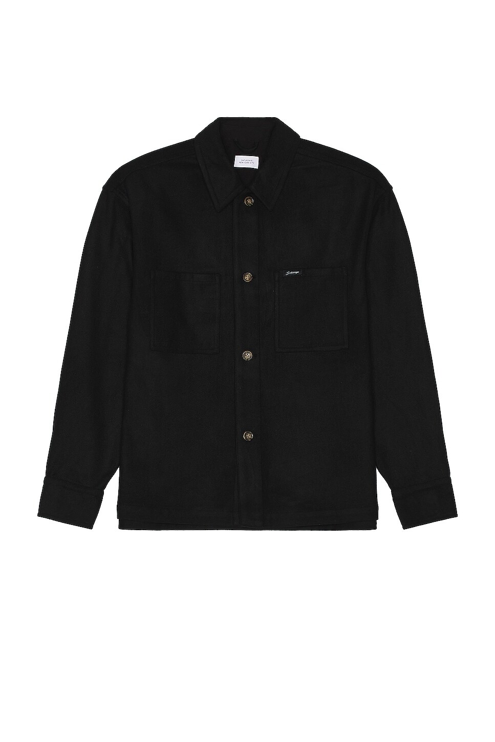 

Рубашка SATURDAYS NYC Driessen Wool Overshirt, черный