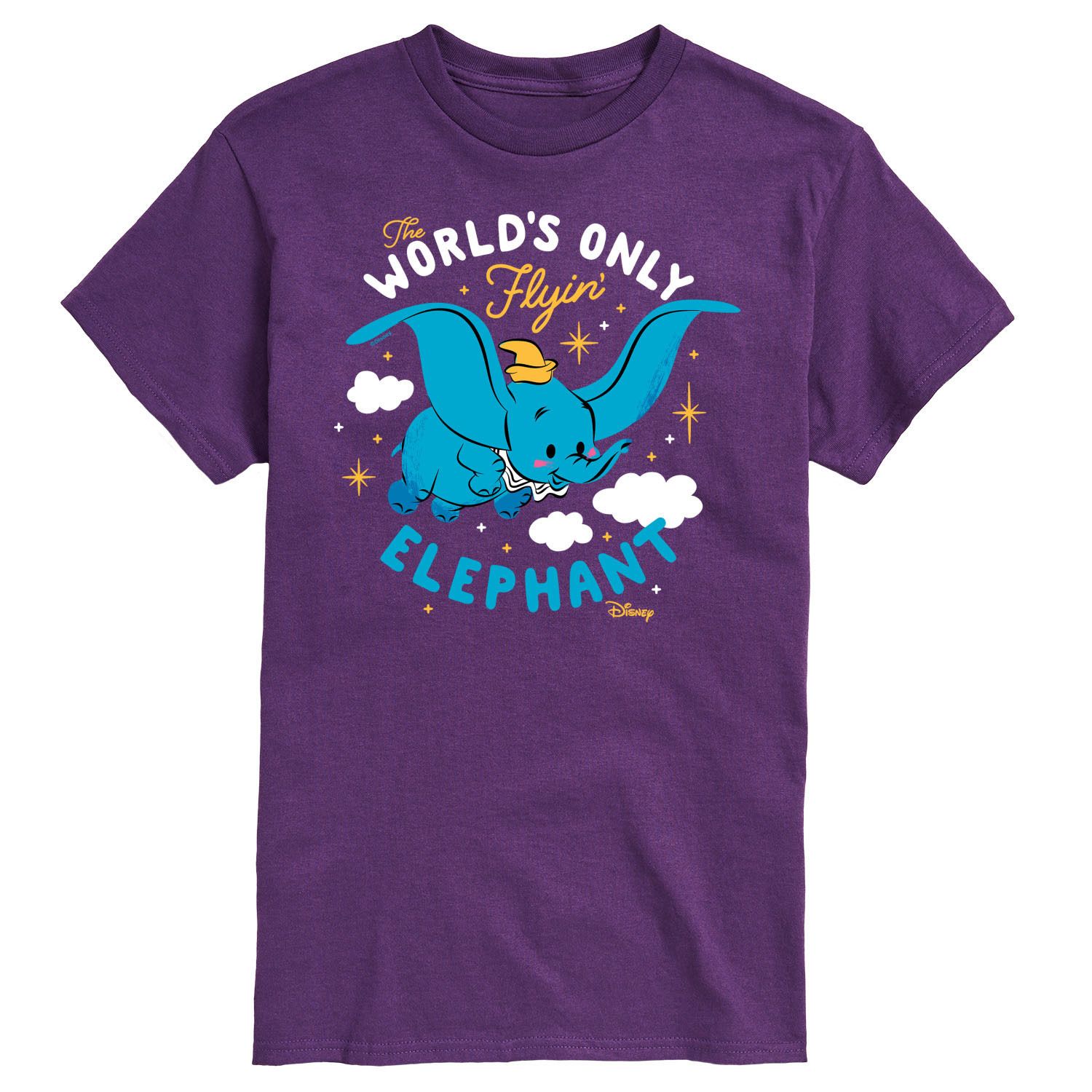 Мужская футболка с изображением летающего слона Disney's Dumbo