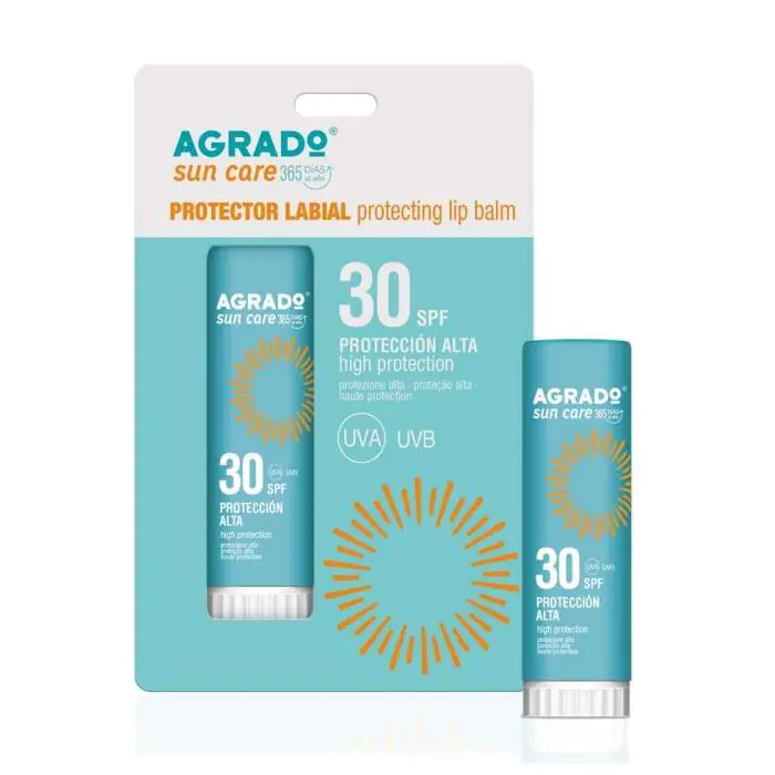 

Солнцезащитный крем stick solar labial invisible spf 30 Agrado, вес 9 гр