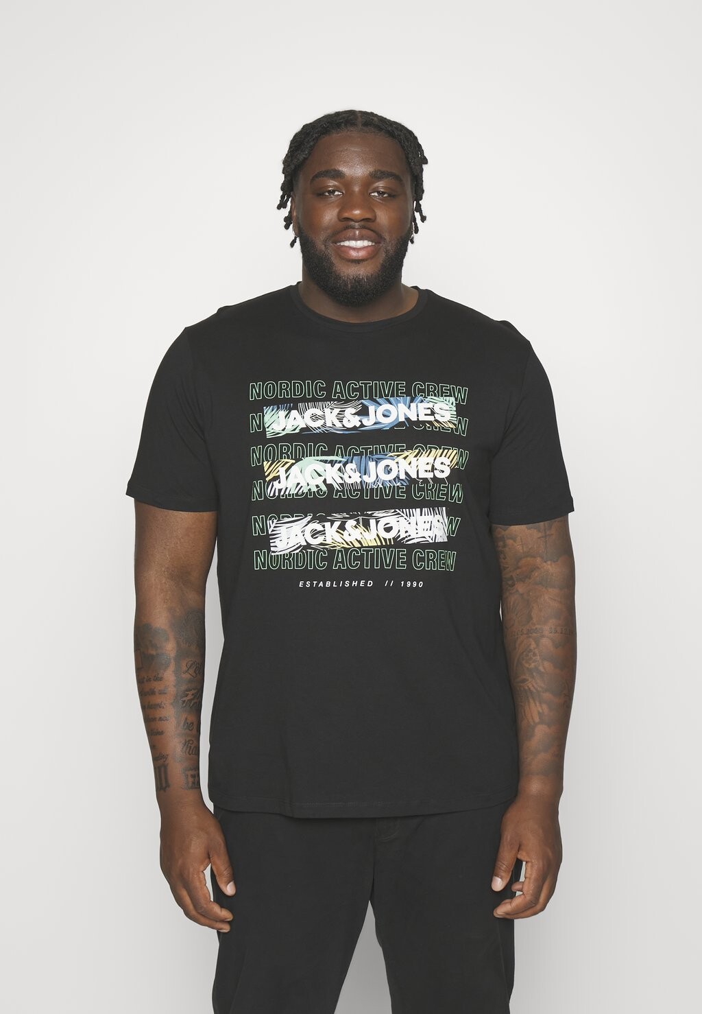 

Футболка с принтом Jack & Jones, черный