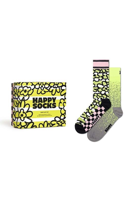 

Носки для вечеринки в подарочной упаковке, 2 шт. Happy Socks, желтый