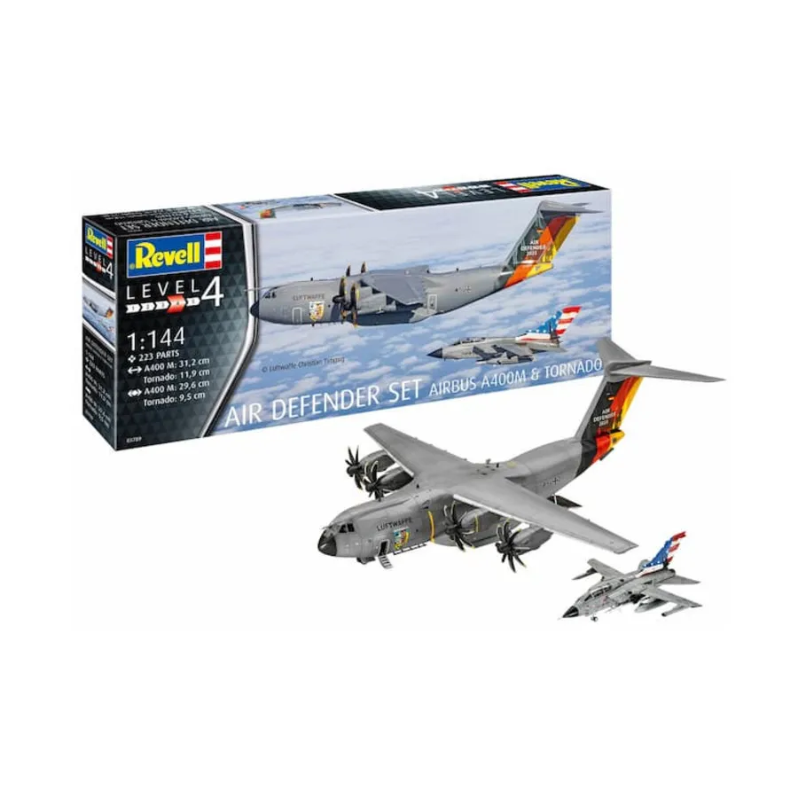 

Комплект противовоздушной обороны — Airbus A400M и Tornado, Model Kits (1:144) (Revell)