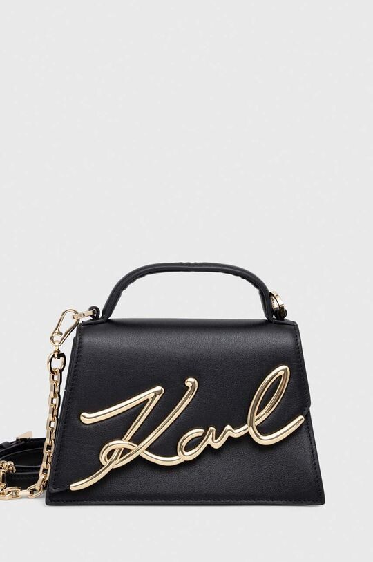 

Кожаная сумочка Karl Lagerfeld, черный