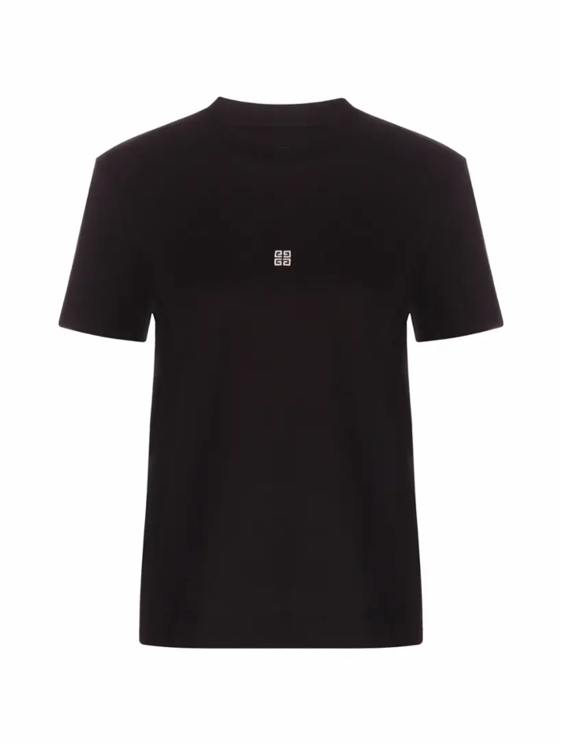 Хлопковая футболка 4G Givenchy, черный