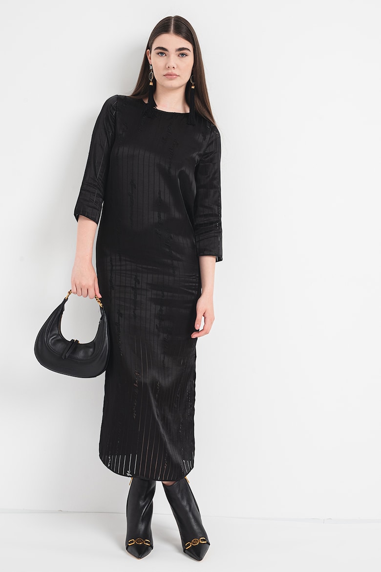 Платье с разрезами по бокам Armani Exchange, черный