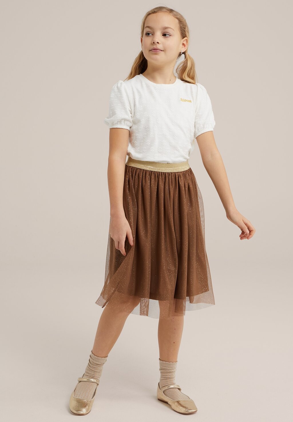 

Футболка с набивным рисунком WE Fashion, белая