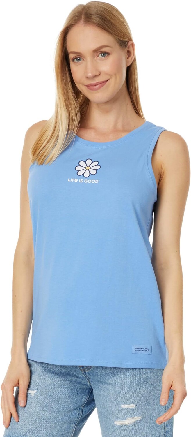 

Топ Lig Daisy Crusher Tank Life is Good, цвет Cornflower Blue