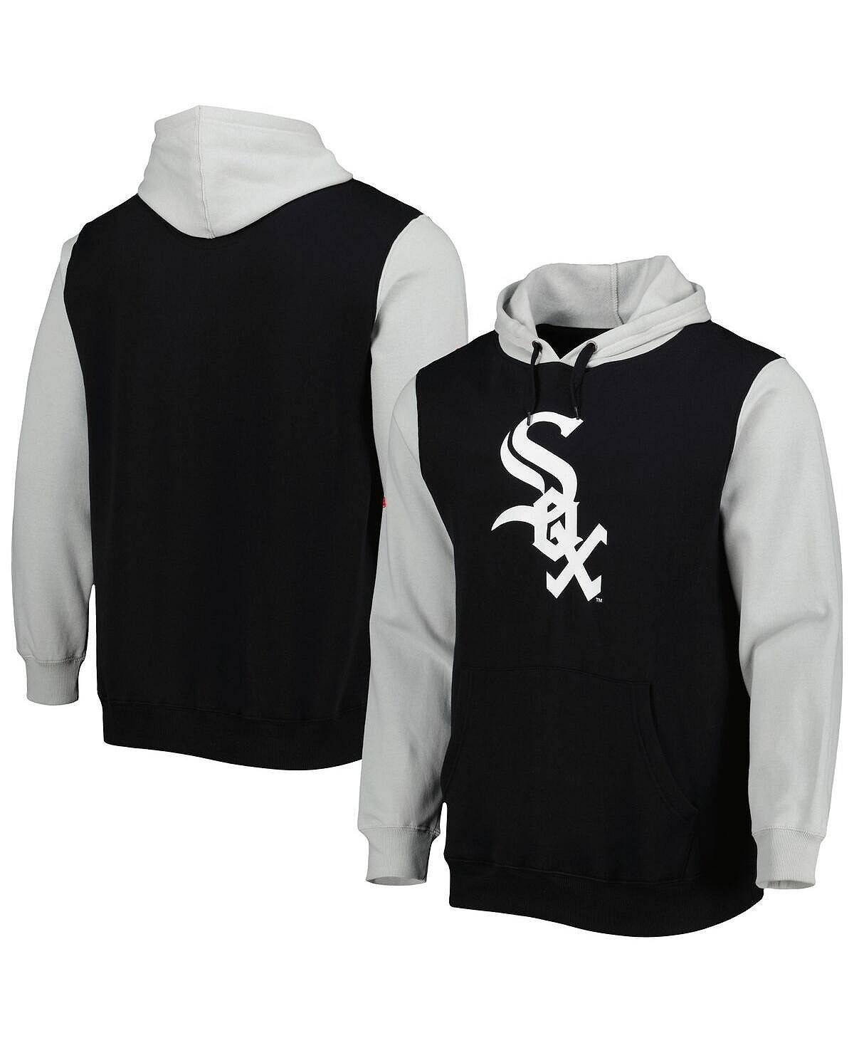 

Мужская черная, серая толстовка с капюшоном Chicago White Sox Team Stitches