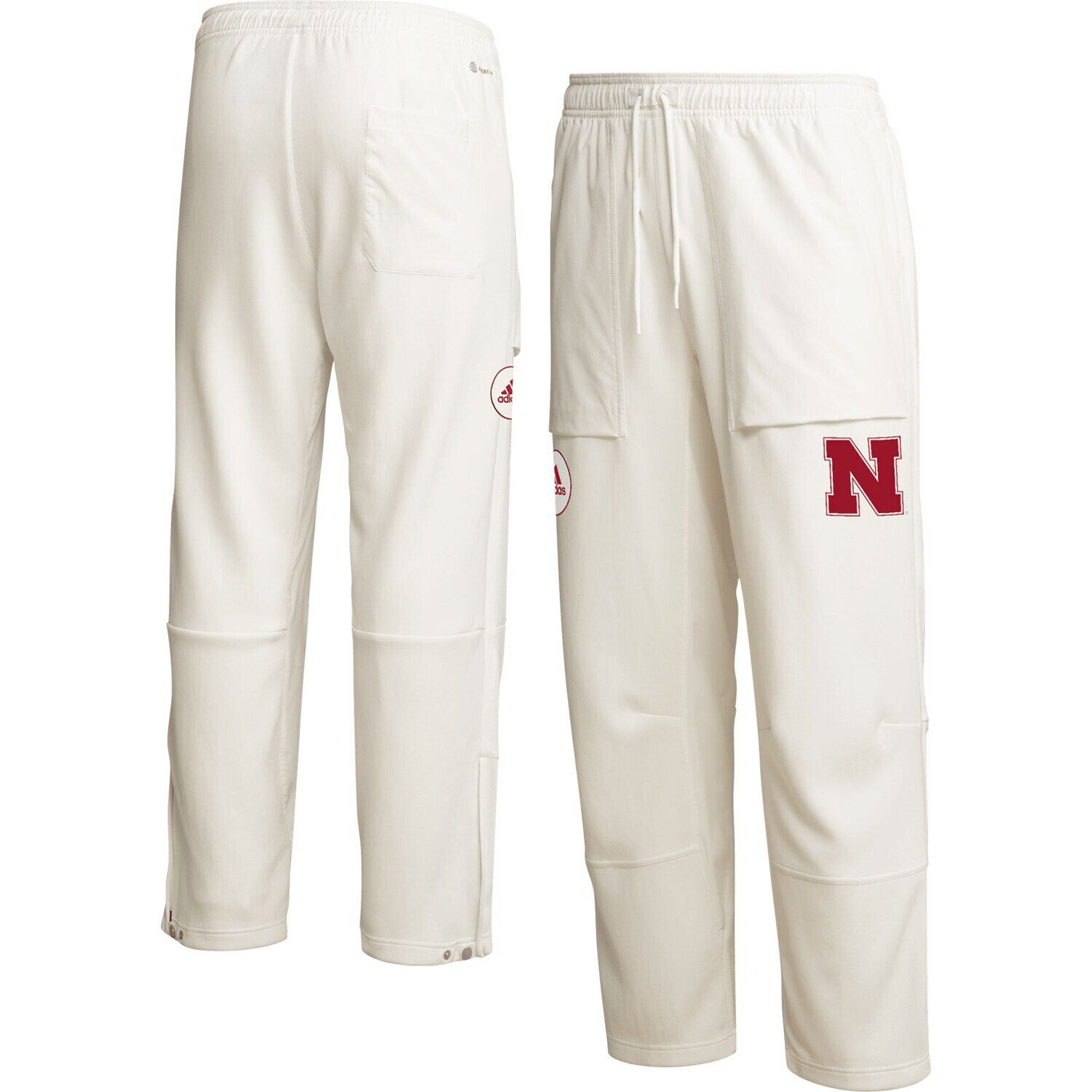 

Мужские кремовые брюки Nebraska Huskers Zero Dye AEROREADY adidas, Бежевый