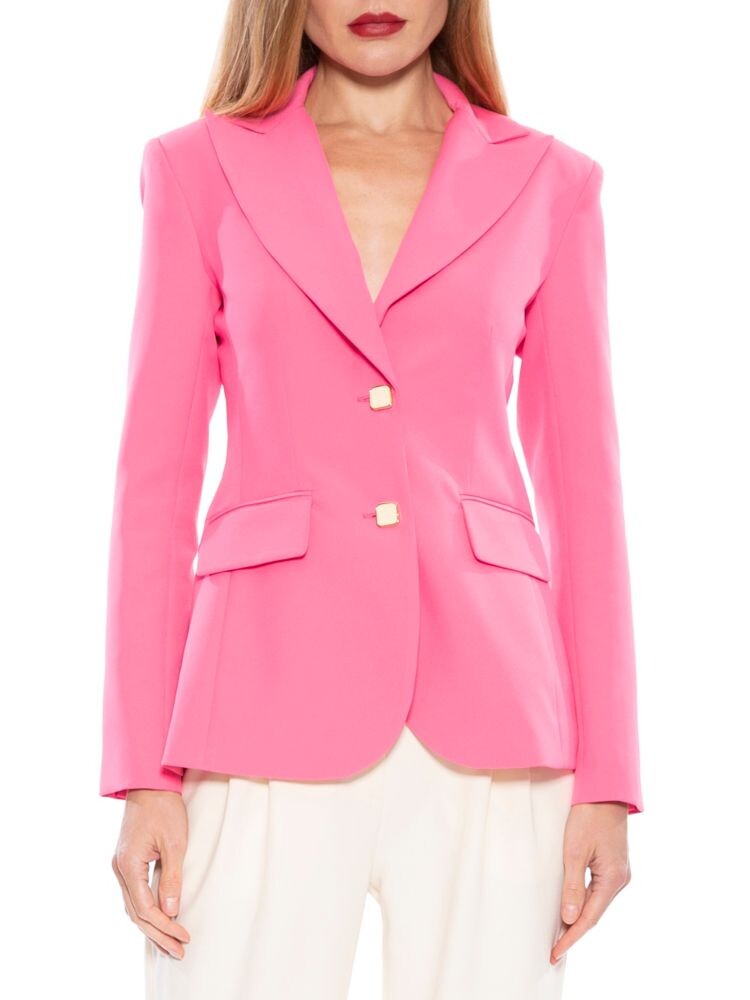 

Джессика Пик Блейзер с лацканами Alexia Admor, цвет Hot Pink