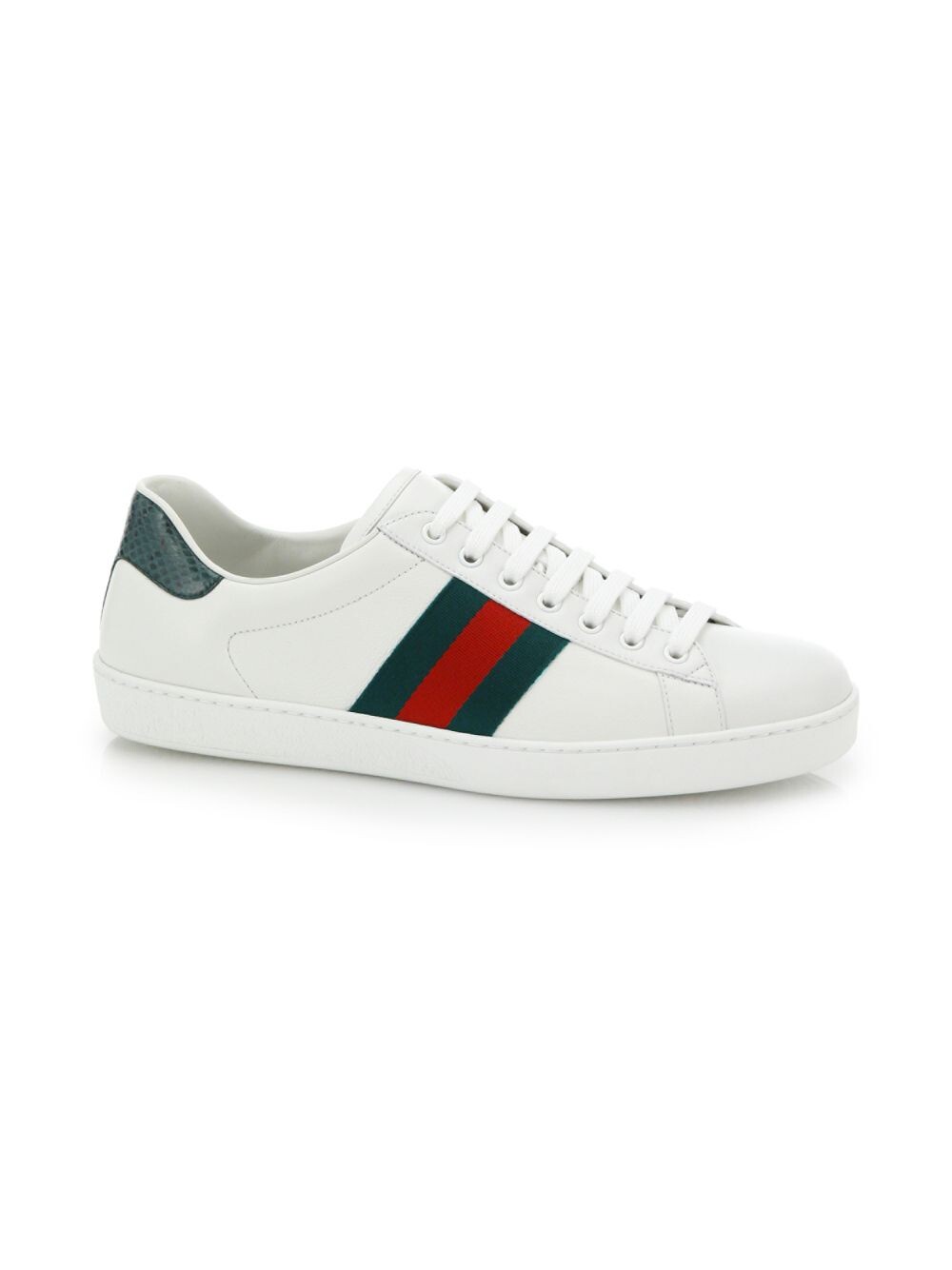 

Кроссовки New Ace с тиснением под крокодила Gucci, белый