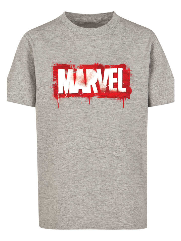 

Футболка F4NT4STIC Marvel Spray Logo, пестрый серый