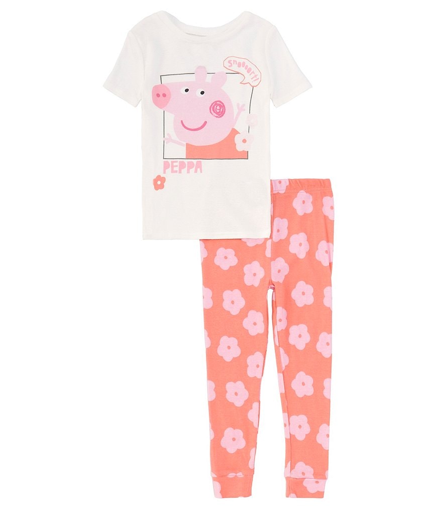 Komar Kids Пижамный комплект из 4 предметов для маленьких девочек 2–4 лет со Свинкой Пеппой, розовый