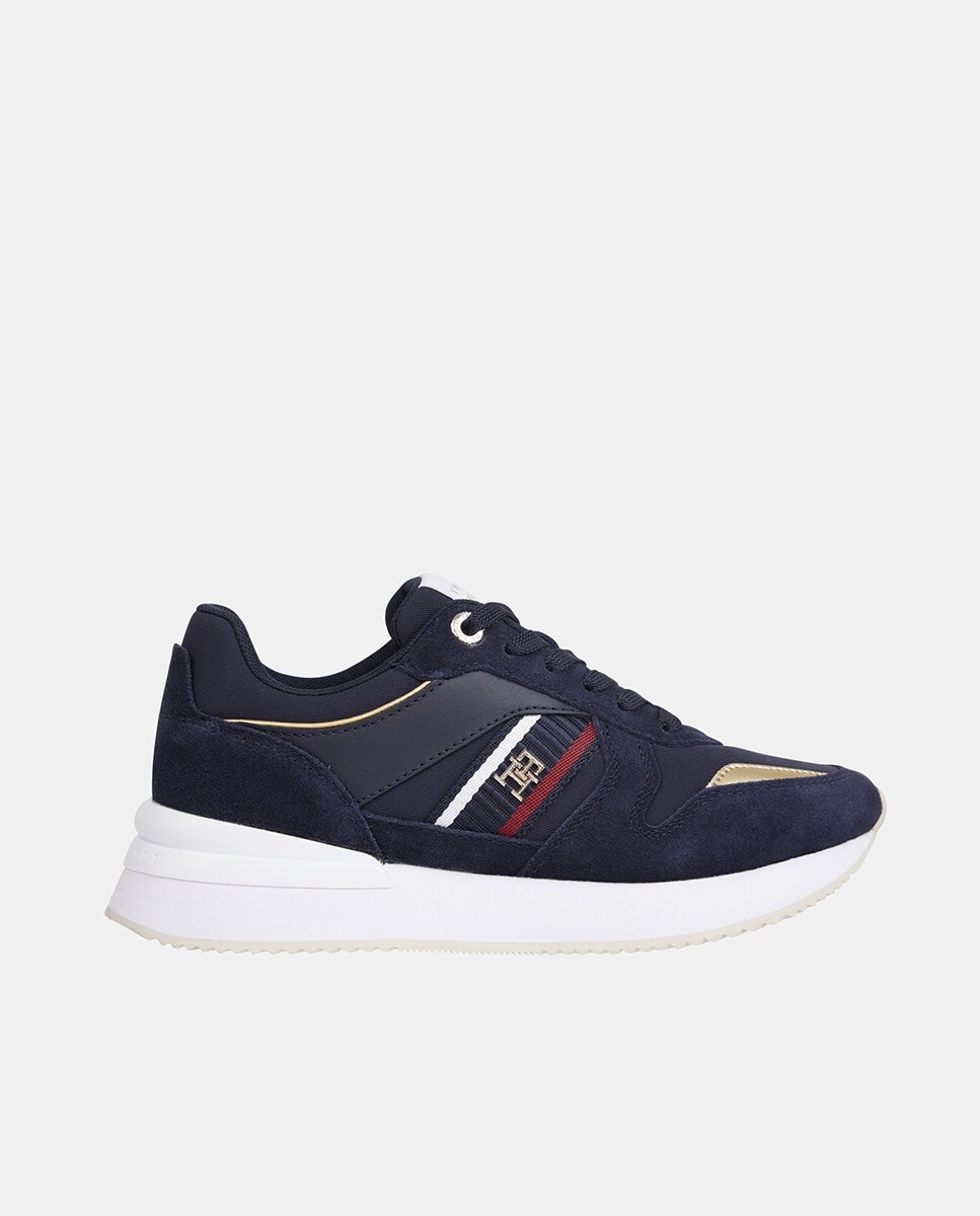 

Низкие женские кроссовки с логотипом и объемной подошвой Tommy Hilfiger, темно-синий