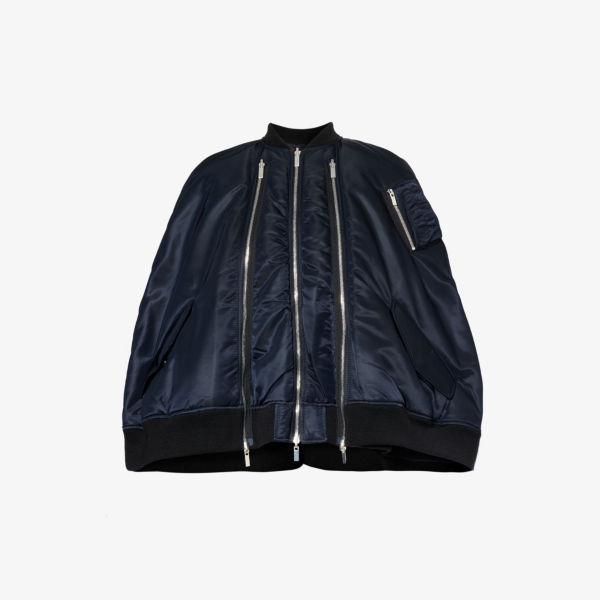 Куртка-ракушка классического кроя в стиле кейп Noir Kei Ninomiya, черный