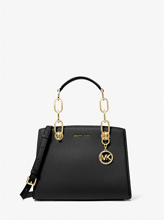 

Маленькая кожаная сумка Cynthia Michael Kors, черный