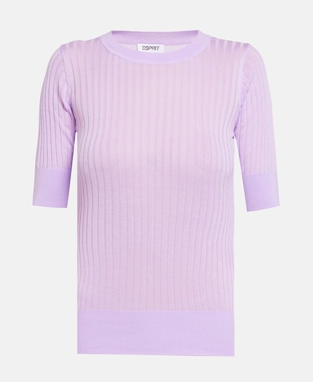 

Пуловер с короткими рукавами Esprit, лиловый