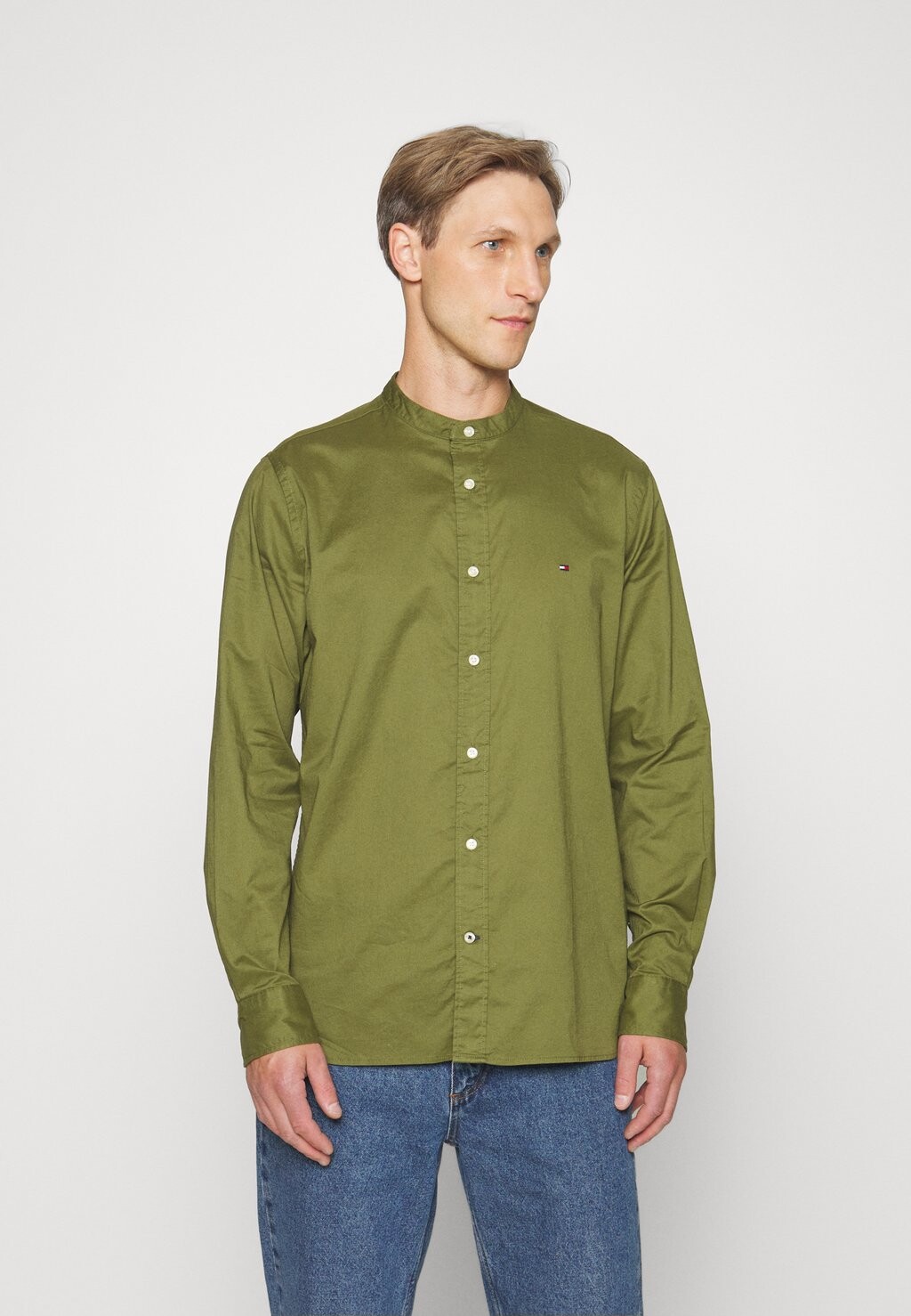 

Рубашка SOFT FLEX MAO Tommy Hilfiger, цвет putting green