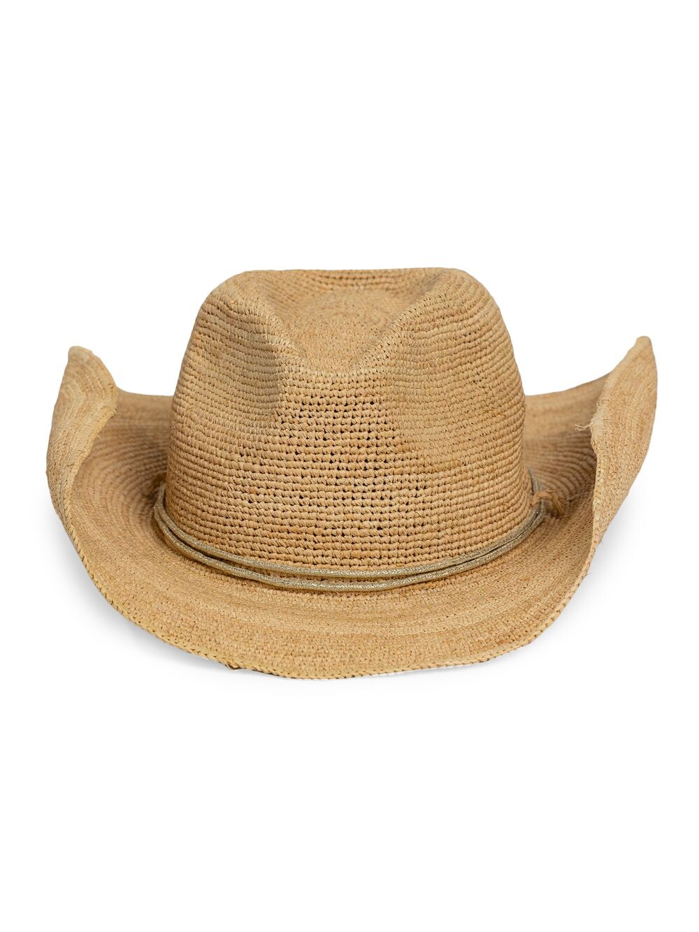 

Ковбойская шляпа крючком из рафии Hat Attack, золотой