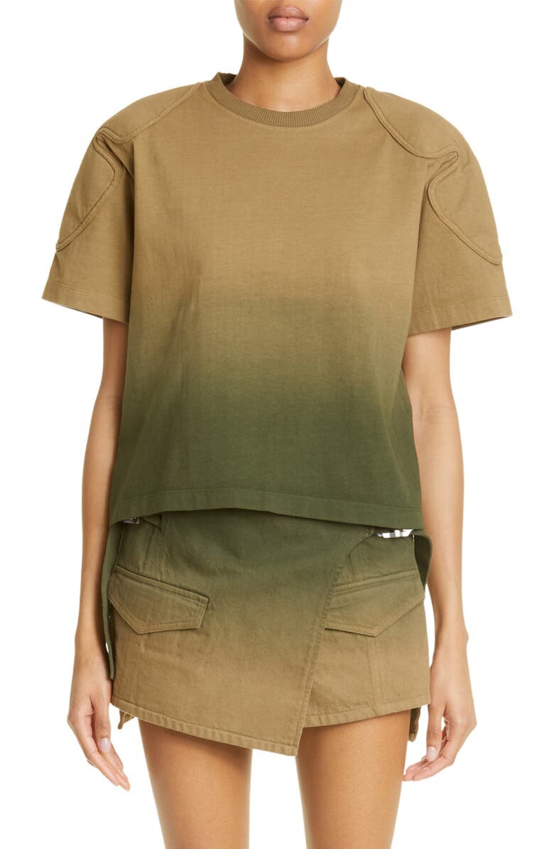 

Футболка Sunfade Gradient из хлопкового джерси с подкладкой DION LEE