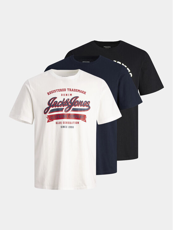 

Комплект из 3 футболок стандартного кроя Jack&Jones, мультиколор