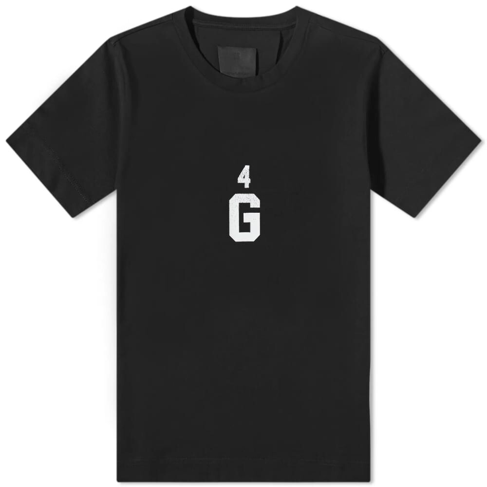 

Футболка с логотипом Givenchy 4G спереди и сзади, черный