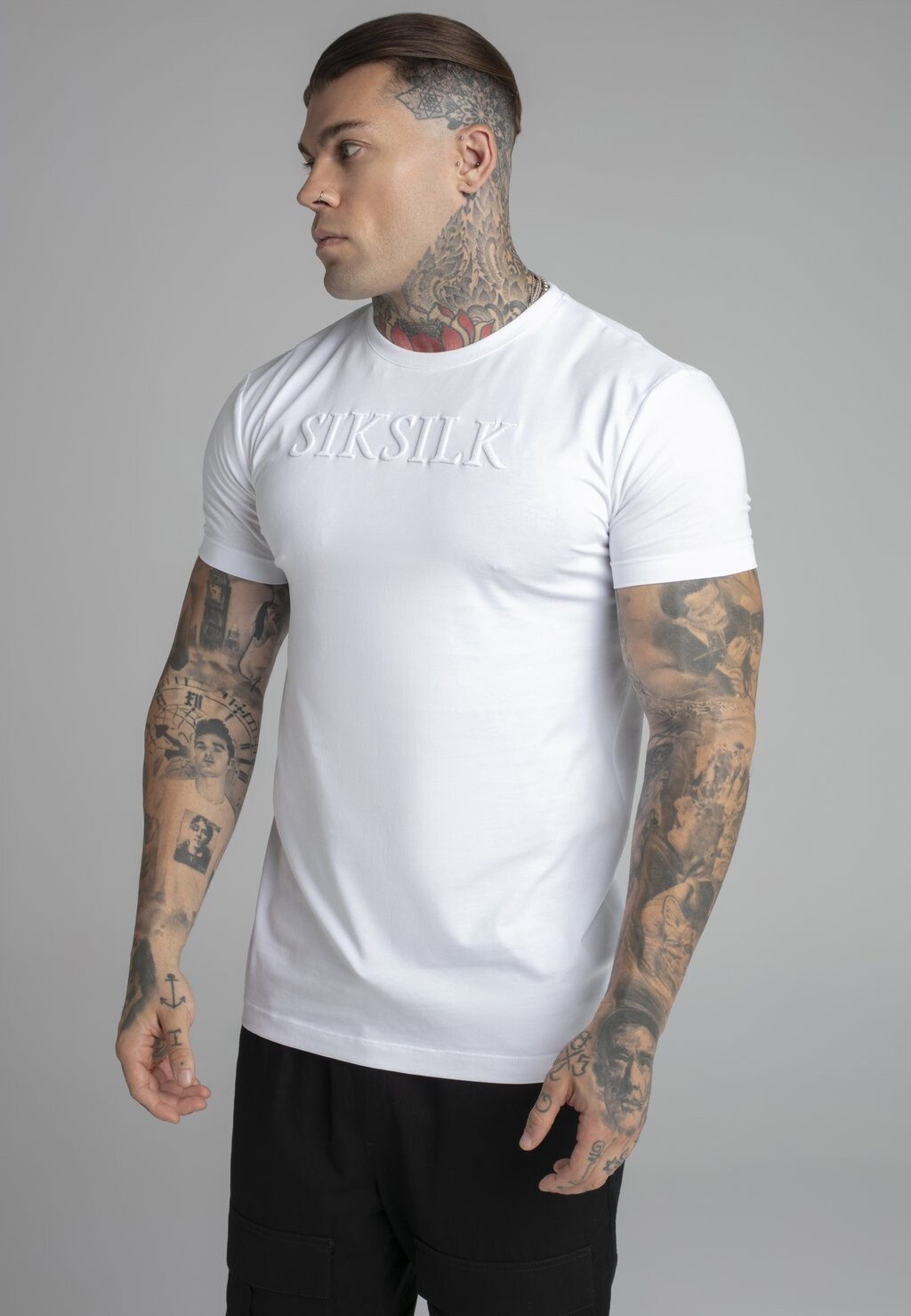

Базовая футболка SIKSILK, белая, Белый