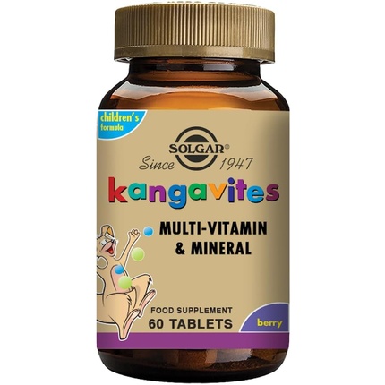 Solgar Kangavites Bouncing Berry Полная мультивитаминная и минеральная формула, жевательные таблетки, 60 таблеток