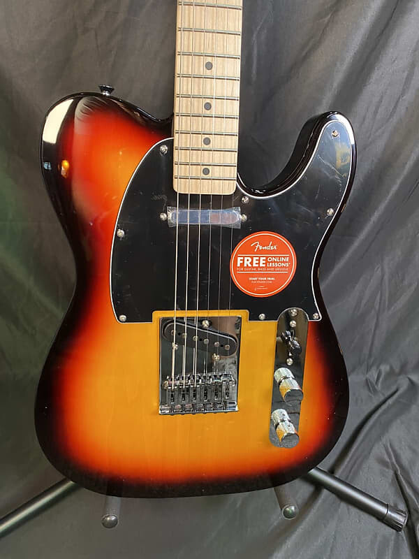 

Электрогитара Squier Affinity Telecaster with Maple Fretboard, String Through Body 2021 - Present - 3-Tone Sunburst