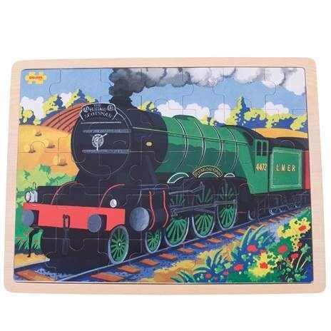 

Bigjigs Toys, пазл, в лотке Локомотив Летающий шотландец, 35 шт.