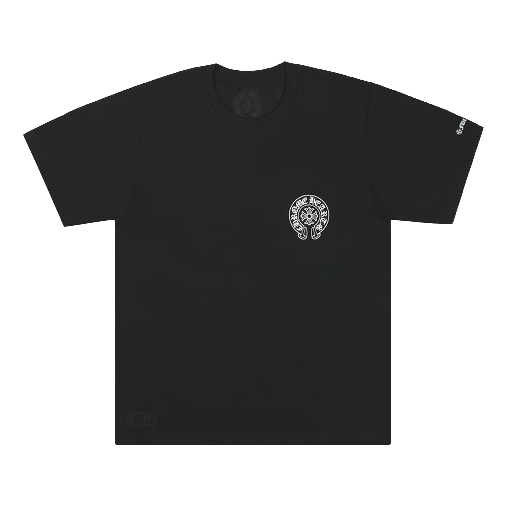 Футболка с карманами и логотипом Chrome Hearts Horseshoe, цвет Черный цена и фото