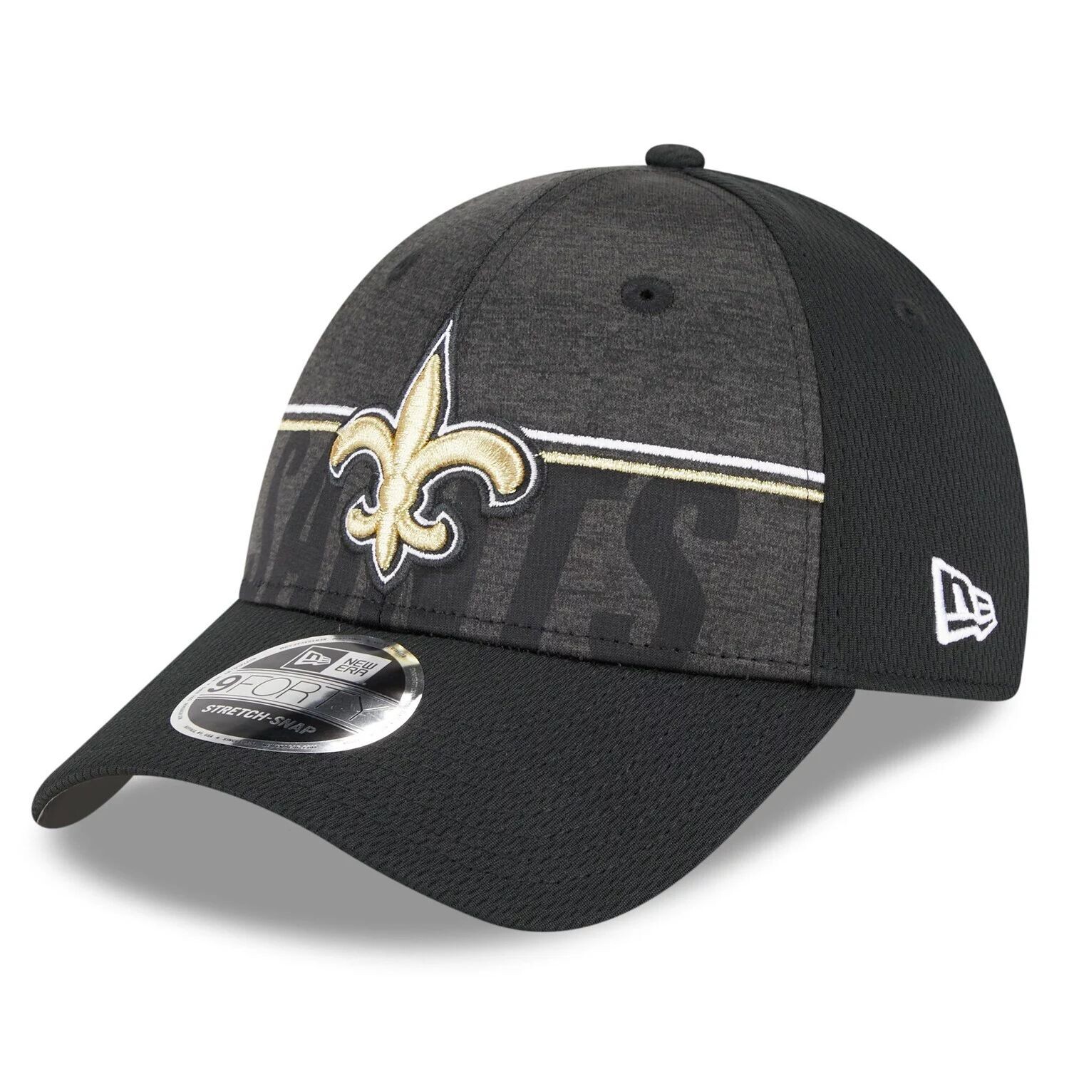 

Мужская черная регулируемая кепка New Era New Orleans Saints 2023 NFL Training Camp 9FORTY